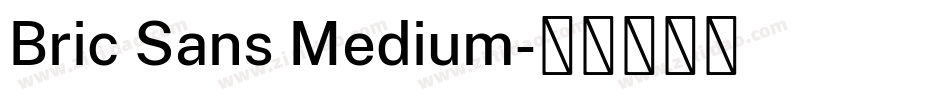 Bric Sans Medium字体转换